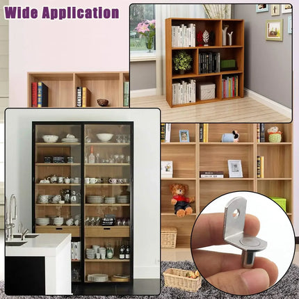 20Pcs Shelf Brackets Support Studs Pegs 5mm Metal Pin Shelves Seperator Furniture Shelf Wall Mount Bracket Holder For Cabinet