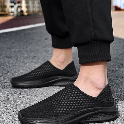 Sports shoes men's mesh breathable casual men's shoes unisex soft and comfortable couple shoes plus size flat shoes women 36-48