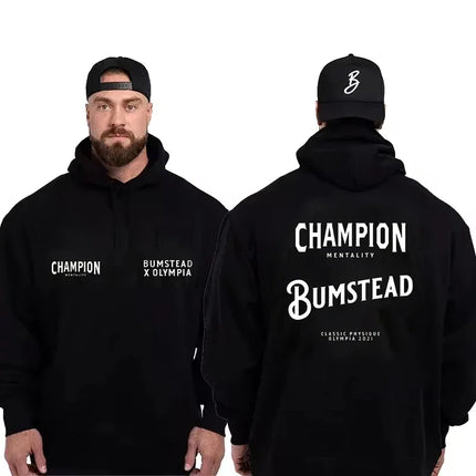 Autumn and Winter Gym Men's Hoodies Thavage Muscular Men CBUM  Gym Hoodies CBUM Fitness Joggers CBUM