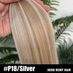 P18-Silver / 35%-45% / 22 inches 55cm 50g|12 Months+