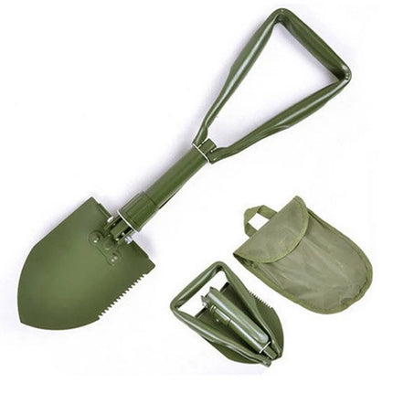 Multi-functional Folding Shovel High Carbon Steel with Storage Bag Truck Mounted Shovel Thickened Camping Shovel Outdoor Field