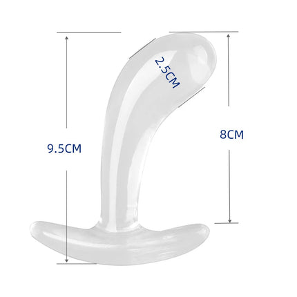 Unisex TPE Thumb Anal Butt Plug 3-Piece Set Prostate Massage Insert G-Spot Wearable Stimulation Sex Toy for Adults Men Women
