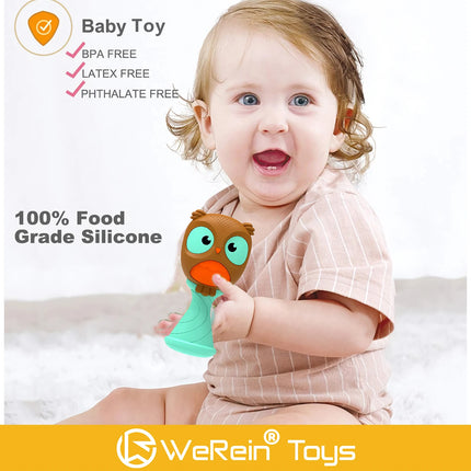 1pc Early Development Color Animal Rattle Toys for Baby 0 to 36 Months Newborn Baby Gifts Boys Girls Toys Teether Rattle Toys