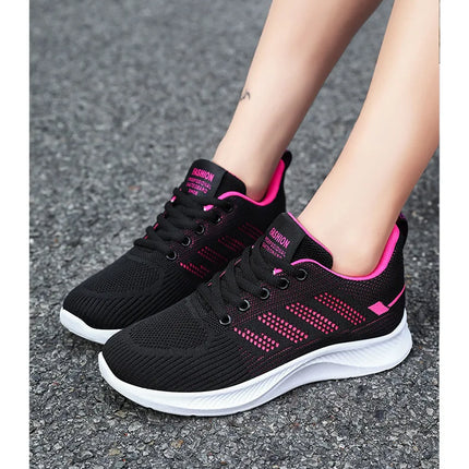Litfun Women's Casual Sports Shoes Fashion Female Soft Bottom Sneakers Breathable Mesh Running Shoes Leisure Light Flats Shoes