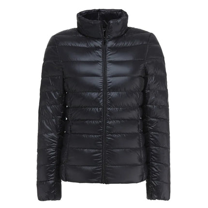 Women Spring Jacket Fashion Short Ultra Lightweight Packable Puffer Coats 15 Colors Female Down Warm Korean Slim Fit Parkas 5XL