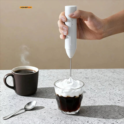 Wireless electric milk bubbler rechargeable milk coffee mixer 3-speed egg beater for hot chocolate latte foam making machine
