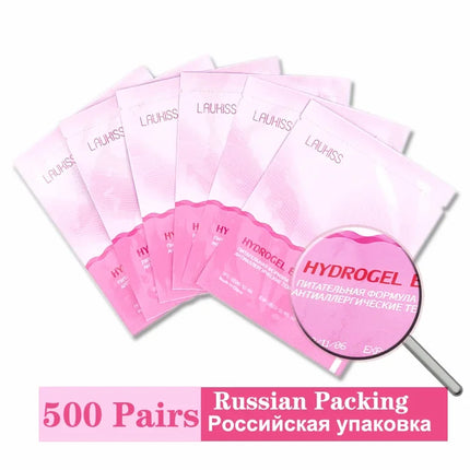 50/200/500 Eyelash Patches For Building Grafted Eyelash Pads LAUKISS Packing Under Eyes Paper Stickers For Eyelash Extension
