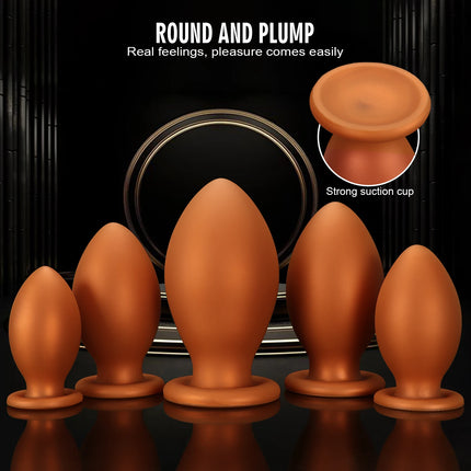 NEW Dragon Egg Anal Plug Xxl Fisting Anal Plug Smooth Silicone Butt Plug Prostate Sex Toy For Women/Men 18 Dilatador Anal Beads
