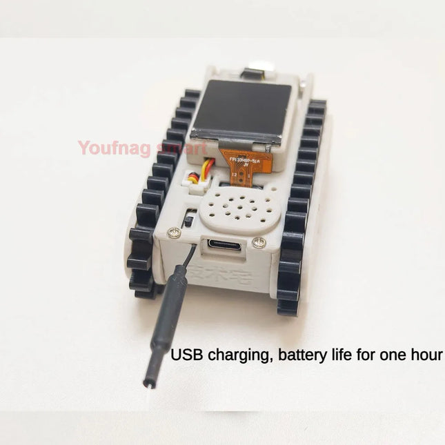 Pipeline Inspection Wireless Video Car Track RC Robot with Camera Maker Teaching Esp32 Scanning Code Networking DIY Program Toys