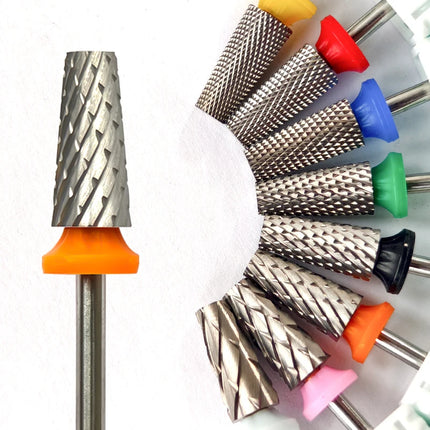 Tapered Barrel Nail Drill Bits Carbide Nails Grinding Head Milling Cutter 4XC Hard Soft Gel Removal Polishing DIY Tools