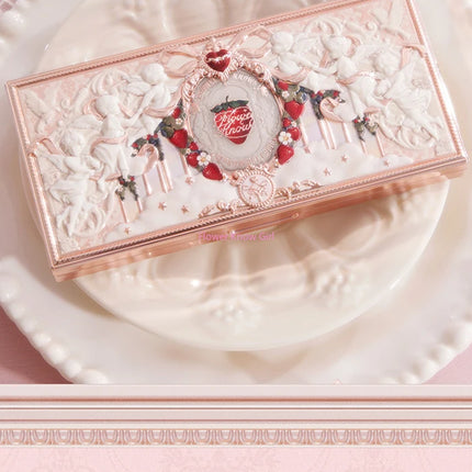 Flowerknows Strawberry Cupid Collection Facial Complexion Palette Blush Eyeshadow Highlighter Flower Know Face Bronzer Palette