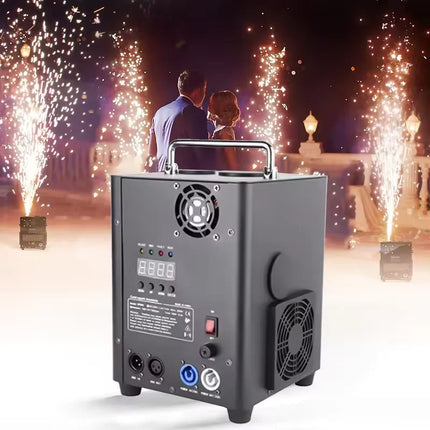 600W Sparke Machine Cold Spark Machine DMX512 & Remote Control Effect Machine Wedding Party Bar Club DJ Stage Event Show