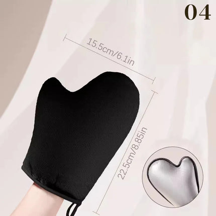 Finger Glove Reusable Body Self Tan Glove Applicator Tanning Gloves Cream Lotion Mousse Body Cleaning Glove Self Tanner
