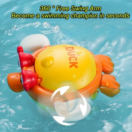 Baby Bath Toys Bathroom Water Games Cute Yellow Ducks Baby Bath Partners Early Education and Puzzle Toy Parent-child Interaction