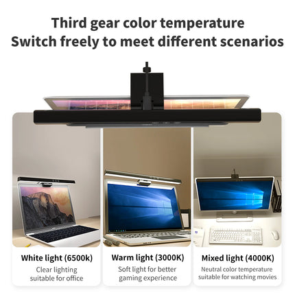 USB Stepless Dimming Screen Hanging Lights Curved Screen Monitor Light Bar RGB Background Atmosphere Desk Lamp Monitor Light Bar