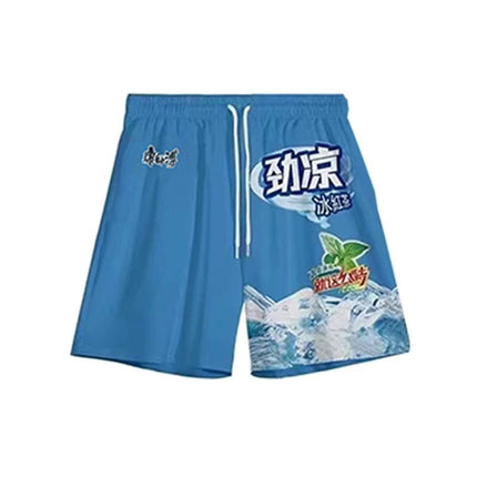 Funny Ice Tea or All Set Good Best Friend Casual Sports Cool Trendy Set Youth Summer T-shirt or Shorts Chinese Made