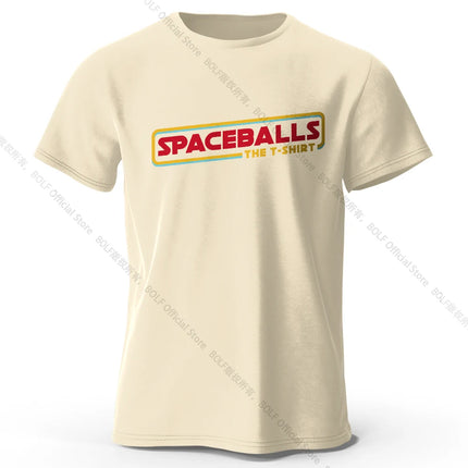 Spaceballs Printed T-Shirt 100% Cotton Oversized Sci-Fi Graphic Tees for Men Women Summer Tops Nerd Streetwear