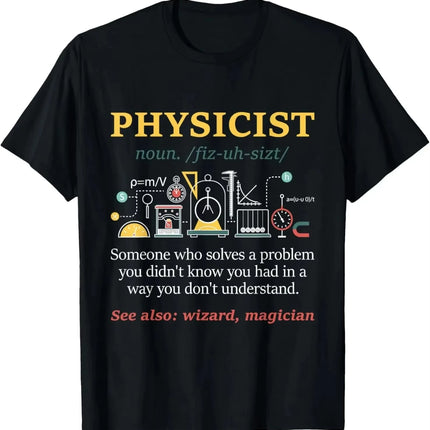 Quantum Physics Student Science T-Shirt Custom Printed Graphic T Shirts Women's T Shirt Camiseta Casual Short Sleeve