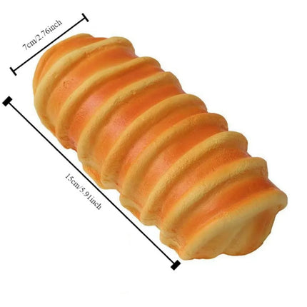 Stretch Squeezing Simulation Bread Squeeze Toy Fake Food Model Simulated Food Breakfast Squeeze Sensory Toys Toast Cake Elastic