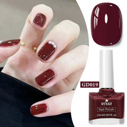 15ml Water-Based Nail Polish 40 Colors Long Lasting Quick Drying No Need of Lamp to Cure Nail Supplies Vernis for Nails Manicure