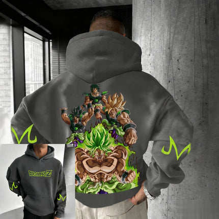 2026 New New Dragon Ball Graphic Pullover Hoodie Men Women Streetwear Oversize Casual Anime Print Hooded Sweatshirt Y2k Top