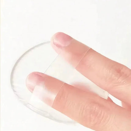 1/2Pcs Silicone Makeup Sponge, Water-Based Crystal Jelly BB Cushion Puff, Transparent Makeup Foundation Sponge, Non-Absorbing