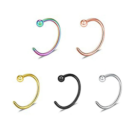 2pcs Hypoallergenic Stainless Steel Cubic Zirconia Round Ball Hoop Earrings Simple School Style Earrings Trendy Ear Jewelry