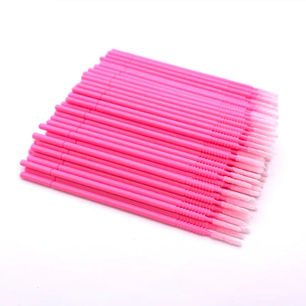 100pcs Bendable Micro Brushes Disposable Microbrush Applicators Eyelash Extensions Glue Cleaning Brush for Lash Extension