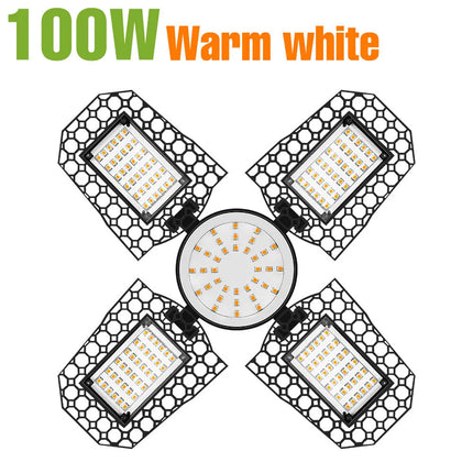 200W LED Garage Light Bulb E27/E26 Lamp 100W 150W Deformable Folding For Home Warehouse Workshop Basement AC85V-265V 3000K/6000K