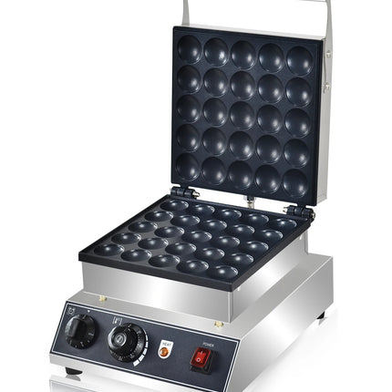 HPH2O Electric 25Pcs Mini Pancake maker Dutch Pancakes Machine1750W Non-stick Coating Baking Dessert Equipment  mini hotcakes