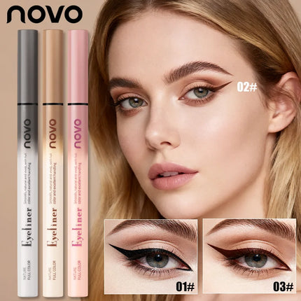 Waterproof Liquid Eyeliner, Quick-Dry, Sweat-Resistant, Smudge-Proof & Long-Lasting, High-Pigmented Liner For Bold Looks,