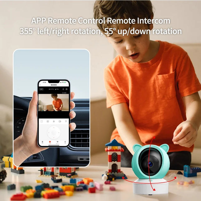 Danmini 2.4G 5 Inch Baby Monitor Tuya App Remote Control 1080P Camera Video Two-way Intercom Motion Detection Wireless Monitors