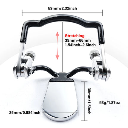 Adjustable Stainless Steel Mouth Gag with Tongue Depressor BDSM Bondage Restraint Oral Plug Adult Sex Toys for Couples