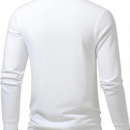Men's long-sleeved polo shirt with embroidered spring and autumn casual polo shirt