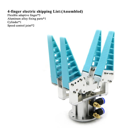0.6/1/1.5kg Big Load Adaptive Pneumatic/Electric/Servo Flexible Robot Claw Industrial Bionic Mechanical Finger Sorting Gripper