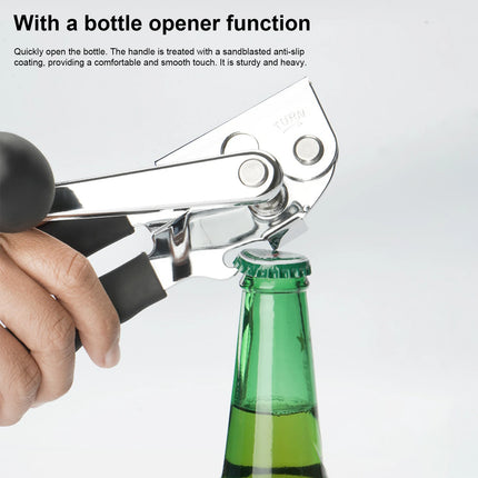 Stainless Steel Manual Tin Can Opener Cutter W/ Magnet Can Opener Heavy Duty Hand Can Opener for Kitchen Professional Tool