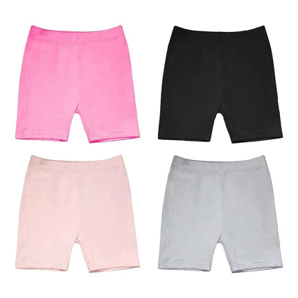 4pcs Girls Short Safety Pants Candy Color Modal Dance Leggings Kids Underwear Children Summer Cute Shorts Underpants 3-12 Years