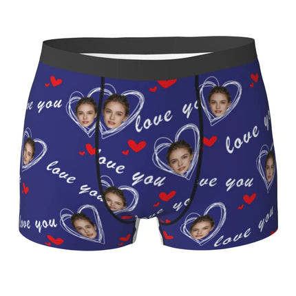 Personalized Face Photo Underwear Custom Boxer Briefs Custom Men Birthday Gift For Husband Anniversary Gift for Dad