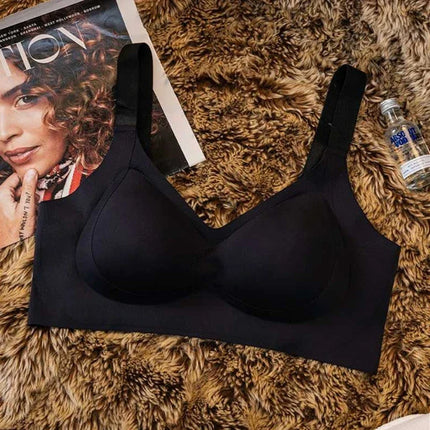 High-quality Traceless Beautiful Back Jelly Rubber Underwear for Women with Small Breasts, Clumping and Anti-sagging Sports Bra