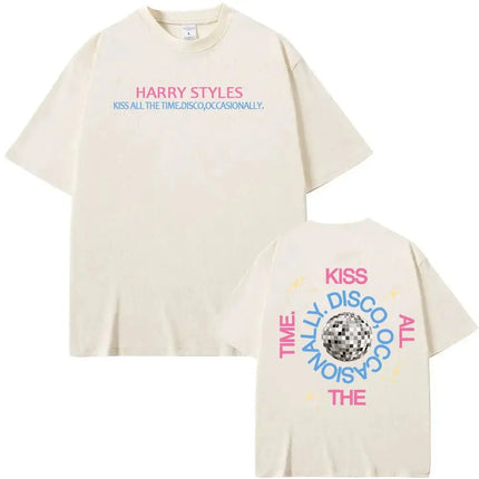 2026 New Album Print Tops 2026 Latest Harry Styles Fan Cotton T-shirt for Fans of His  T Shirts Casual Loose T Shirts Unisex