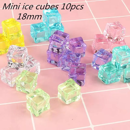 Fidget Toy Mini Squishy Toys Mochi Ice Block Stress Ball Toy Kawaii Transparent Cube Cat Paw Fish Stress Relief Squeeze Toy