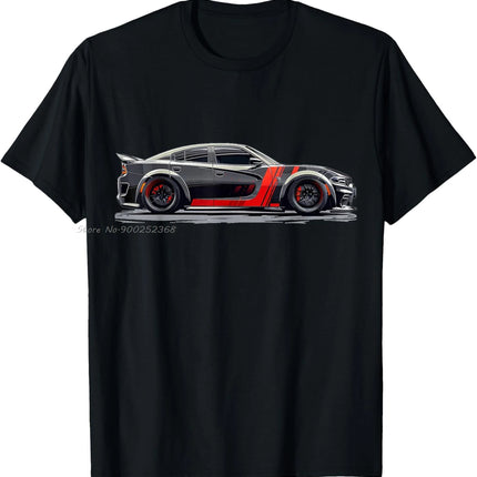 Redeye Dod SRT Cat Muscle Car Charger Bred Hell Scat Graphic T-shirt O-neck Fitness Tshirt Summer Cotton T Shirt Men Clothing
