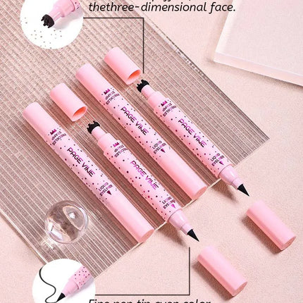 Makeup PAGE VINE Natural freckle Pen Double Head Eyeliner Long-lasting and easy to apply makeup freckle Eyeliner pen
