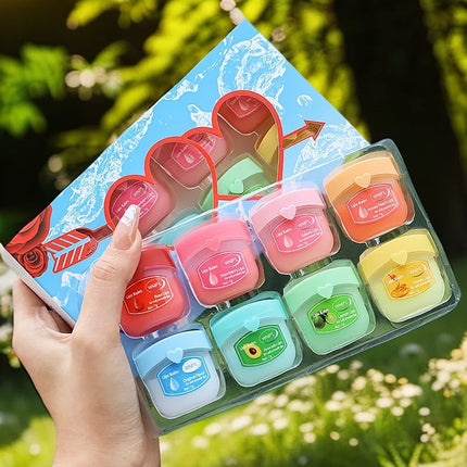 4/6/8pcs lipstick gift set, 8 kinds of fruit flavor lip gloss, base lipstick, colorless lipstick, party supplies gifts