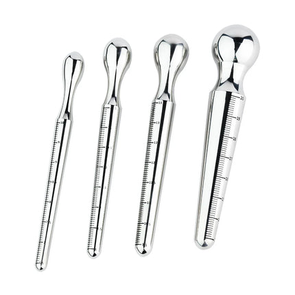 Food grade 304 Stainless Steel Urethral Dilator with Scale Penis Plug for Male Masturbator Penis Inserts Stimulation SexToys