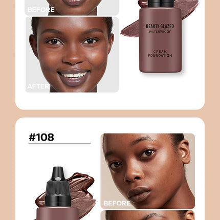 Flawless All Day: 9 Color Waterproof Concealer Foundation For Women Makeup Full Coverage Long Lasting Moisturizing