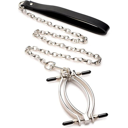 BDSM Labia Clamps Toy,Pussy Clitoris G-spot Speculum Spreader Lips of Vagina,Mouth Ring Gag,Adult Sex Whip Paddle,Bondage Gear