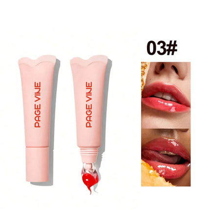 Water Gloss Moisturizing Clear Lip Gloss Mirror Jelly Plumping Lips Transparent Lip Tint Makeup Wholesale Women's Cosmetics
