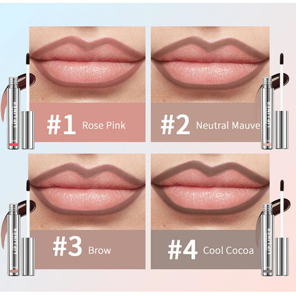 4colors Highly Pigmented Lip Liner Tattoo Matte Peel Off Enhance Lip Liner Lasting Lip Stain Waterproof Transfer-proof Lipstick