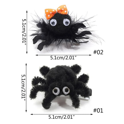 Halloween Spiders Hairpin Stylish Hair Clip Animal Hair Barrettes for Baby Girls Kids Parties Headwear Hair Decorations